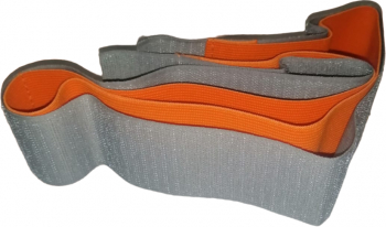 Curea elastica cu velcro pentru organizare portbagaj 2 compartimente 60 cm Portocaliu