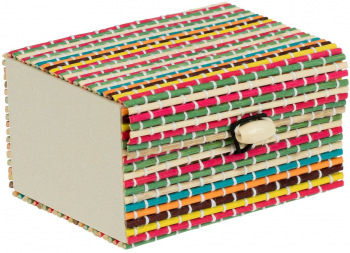 Cutie de depozitare Shopiens® din bambus multicolor 10x8x6 cm 