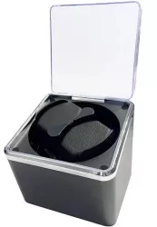 Cutie intors ceasuri automatice iUni Watch Winder 2 Negru-Argintiu 