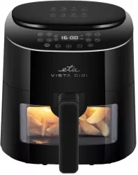 Friteuza cu aer cald ETA Vista Digi 1168 90000 1300W 4.3 litri 8 programe 40-220 ° C negru 