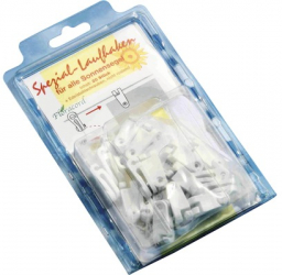 Set 20 bucati de carlige culisante si suruburi din otel inoxidabil pentru copertine si marchize Alb 