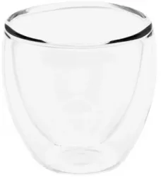 Set 2 pahare pentru espresso ETA 4181 93000 80 ml pereti dubli din sticla borosilicata 