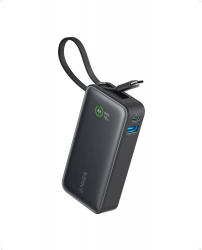 Acumulator extern Anker Nano 545 10000 mAh 30W USB-C USB-A cablu USB-C incorporat Negru 