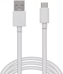 Cablu de date - USB Tip-C - alb - 2m 
