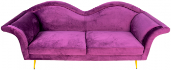 Canapea textil mov 215x73x85 cm 
