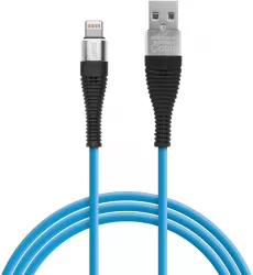 Delight - Cablu de date - iPhone & lightning& invelis siliconic 4 culori - 1 m 