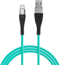 Delight - Cablu de date - USB Type C - invelis siliconic 4 culori 1 m 