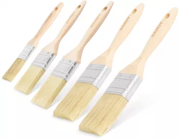 HANDY - Set pensule maner lemn - 5 buc. - 1 x 1& / 2 x 1 5& / 2 x 2& 