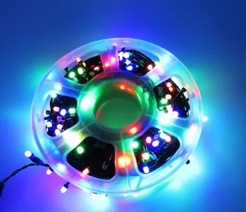Instalatie de Craciun 500 LED V8 diamant 50m 4 culori 