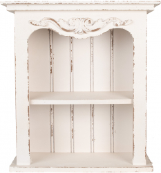 Raft 2 polite lemn alb vintage 51x20x56 cm 