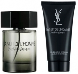Set Cadou Apa de Toaleta Yves Saint Laurent YSL La Nuit Homme EDT 100 + Gel de Dus 50ml Barbati