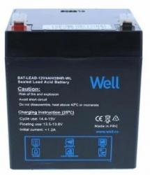 Acumulator plumb acid Well 12V 4AH terminal T1 