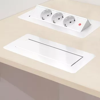Distribuitor alb basculant pentru birou 