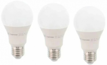 Set 3 becuri cu LED A60 E27 12W 230V lumina rece Supreme Well 