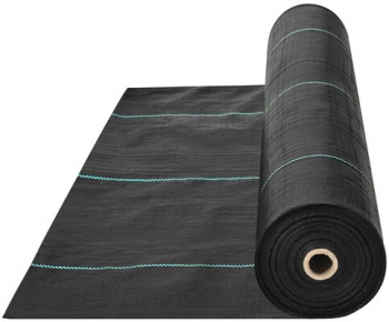 Folie antiburuieni Vevor polipropilena tesuta neagra 1.5x50 m 100 g/m 