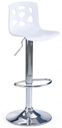 Scaun de bar polipropilena H48 alb 