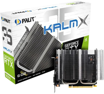 Placa video Palit GeForce RTX 3050 KalmX 6GB GDDR6 96-bit NE63050018JE-1070H 