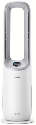 Purificator de aer si ventilator 2-in-1 Philips AMF765/10 CADR 270 mch Filtru HEPA si carbon activ AeraSense Mod nocturn Alb 
