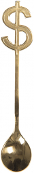 Set 12 lingurite metal auriu 15x3 cm