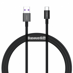 Cablu Date si Incarcare USB-A - USB-C Baseus Superior Series 66W 1m Negru CATYS-01 