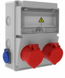 Tablou electric Bemis BD2-2228-2020 aparent IP44 210x300x122 mm ABS gri 2 prize 4 32A 380V 2 prize 1 16A 220V IP44 