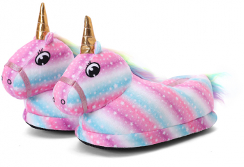 Botosei de casa model unicorn colorat cu stelute 26 cm 