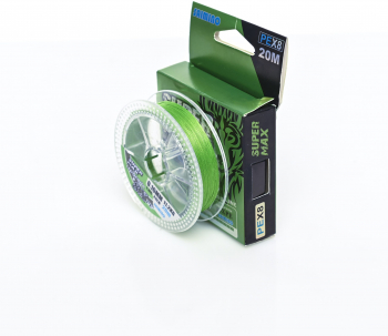 Fir Textil PEX8 Saimino FISHINGLINE 20m Iarba Verde 0.30mm 29.4Kg 65 Lb 