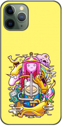 Husa compatibila cu Apple iPhone 11 Pro Max Silicon Gel Tpu Model Adventure Time Poster 