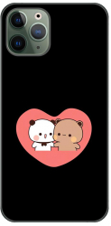 Husa compatibila cu Apple iPhone 11 Pro Max Silicon Gel Tpu Model Bubu Dudu In Heart 