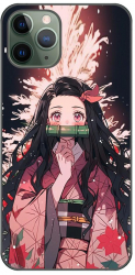 Husa compatibila cu Apple iPhone 11 Pro Max Silicon Gel Tpu Model Demon Slayer Nezuko 