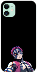 Husa compatibila cu Apple iPhone 11 Silicon Gel Tpu Model Demon Slayer Akaza 