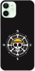 Husa compatibila cu Apple iPhone 12 Mini Silicon Gel Tpu Model One Piece Logo 