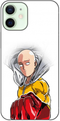 Husa compatibila cu Apple iPhone 12 Mini Silicon Gel Tpu Model One Punch Man Saitama 