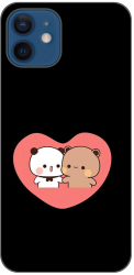 Husa compatibila cu Apple iPhone 12 Silicon Gel Tpu Model Bubu Dudu In Heart 