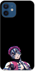 Husa compatibila cu Apple iPhone 12 Silicon Gel Tpu Model Demon Slayer Akaza 