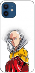 Husa compatibila cu Apple iPhone 12 Silicon Gel Tpu Model One Punch Man Saitama 