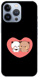 Husa compatibila cu Apple iPhone 13 Pro Silicon Gel Tpu Model Bubu Dudu In Heart 