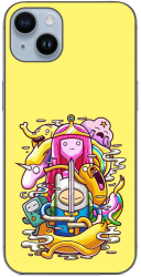 Husa compatibila cu Apple iPhone 14 Plus Silicon Gel Tpu Model Adventure Time Poster