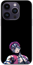 Husa compatibila cu Apple iPhone 14 Pro Silicon Gel Tpu Model Demon Slayer Akaza 