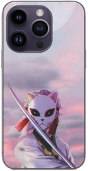 Husa compatibila cu Apple iPhone 14 Pro Silicon Gel Tpu Model Demon Slayer Sabito 