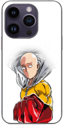 Husa compatibila cu Apple iPhone 14 Pro Silicon Gel Tpu Model One Punch Man Saitama 