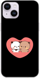 Husa compatibila cu Apple iPhone 14 Silicon Gel Tpu Model Bubu Dudu In Heart 