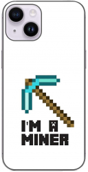 Husa compatibila cu Apple iPhone 14 Silicon Gel Tpu Model Minecraft Miner 