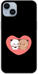 Husa compatibila cu Apple iPhone 15 Plus Silicon Gel Tpu Model Bubu Dudu In Heart 