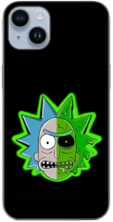 Husa compatibila cu Apple iPhone 15 Plus Silicon Gel Tpu Model Rick And Morty Alien 