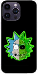 Husa compatibila cu Apple iPhone 15 Pro Max Silicon Gel Tpu Model Rick And Morty Alien 