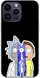 Husa compatibila cu Apple iPhone 15 Pro Max Silicon Gel Tpu Model Rick And Morty Connected 