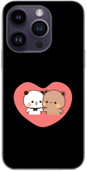 Husa compatibila cu Apple iPhone 15 Pro Silicon Gel Tpu Model Bubu Dudu In Heart 