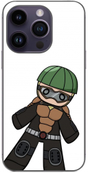 Husa compatibila cu Apple iPhone 15 Pro Silicon Gel Tpu Model One Punch Man Mumen Rider 