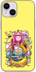 Husa compatibila cu Apple iPhone 15 Silicon Gel Tpu Model Adventure Time Poster